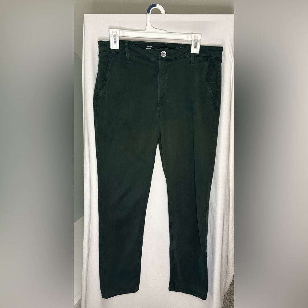 Adriano Goldschmied Women's Green  Chino Corduroy Pants size 29R
